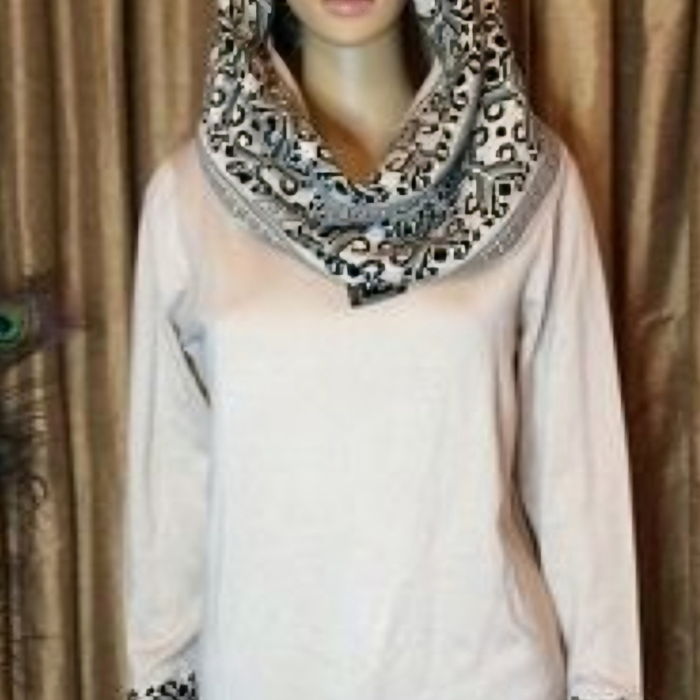 2 piece sweater and scarf set